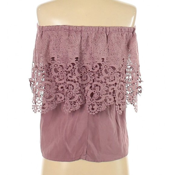 Charlotte Russe Sleeveless Blouse in Mauve Size XS - Picture 3 of 8